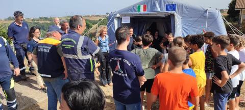 Protezione Civile campo scuola