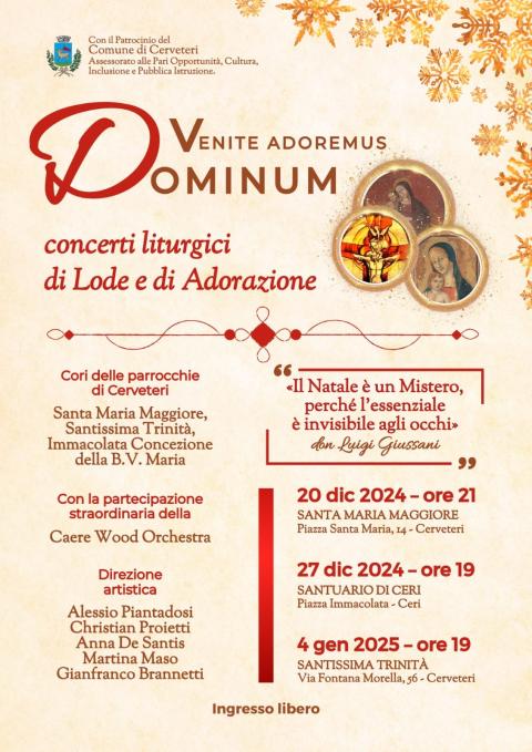 Concerto Natale parrocchie Cerveteri