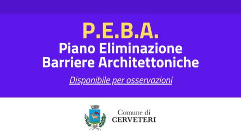 PEBA - Piano Eliminazione Barriere Architettoniche 