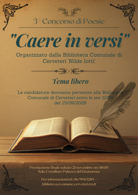 locandina caere in versi