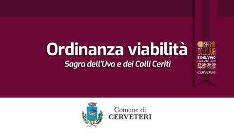 Grafica Ordinanza viabilità Sagra 2026