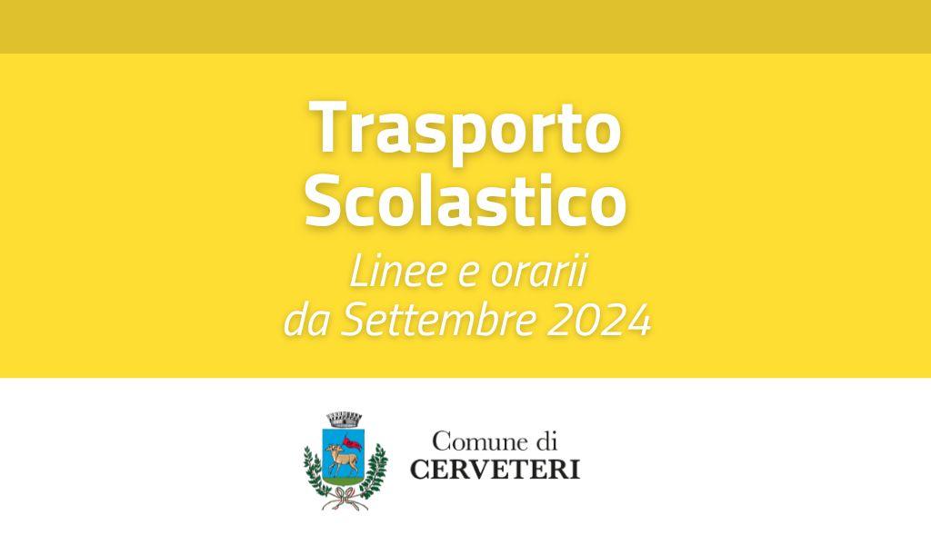 trasporto scolastico 2024