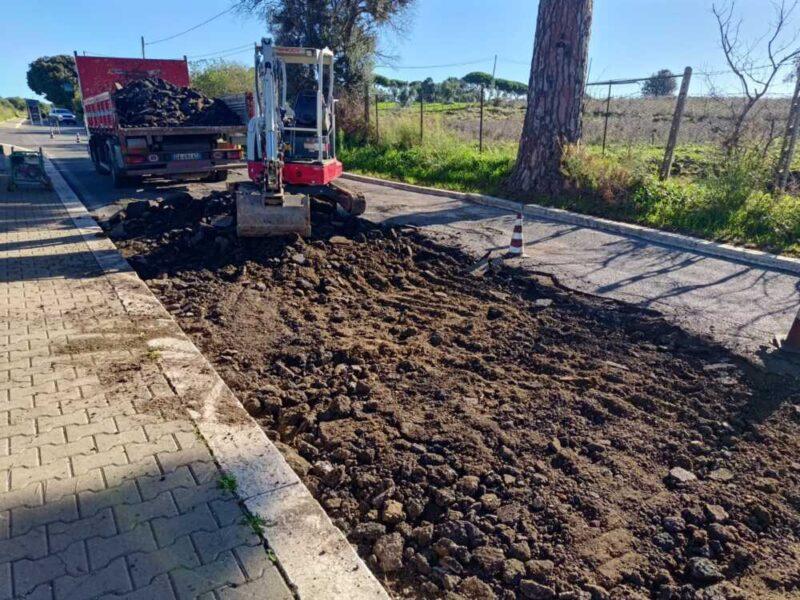 Lavori Via dei Vignali - Cerveteri